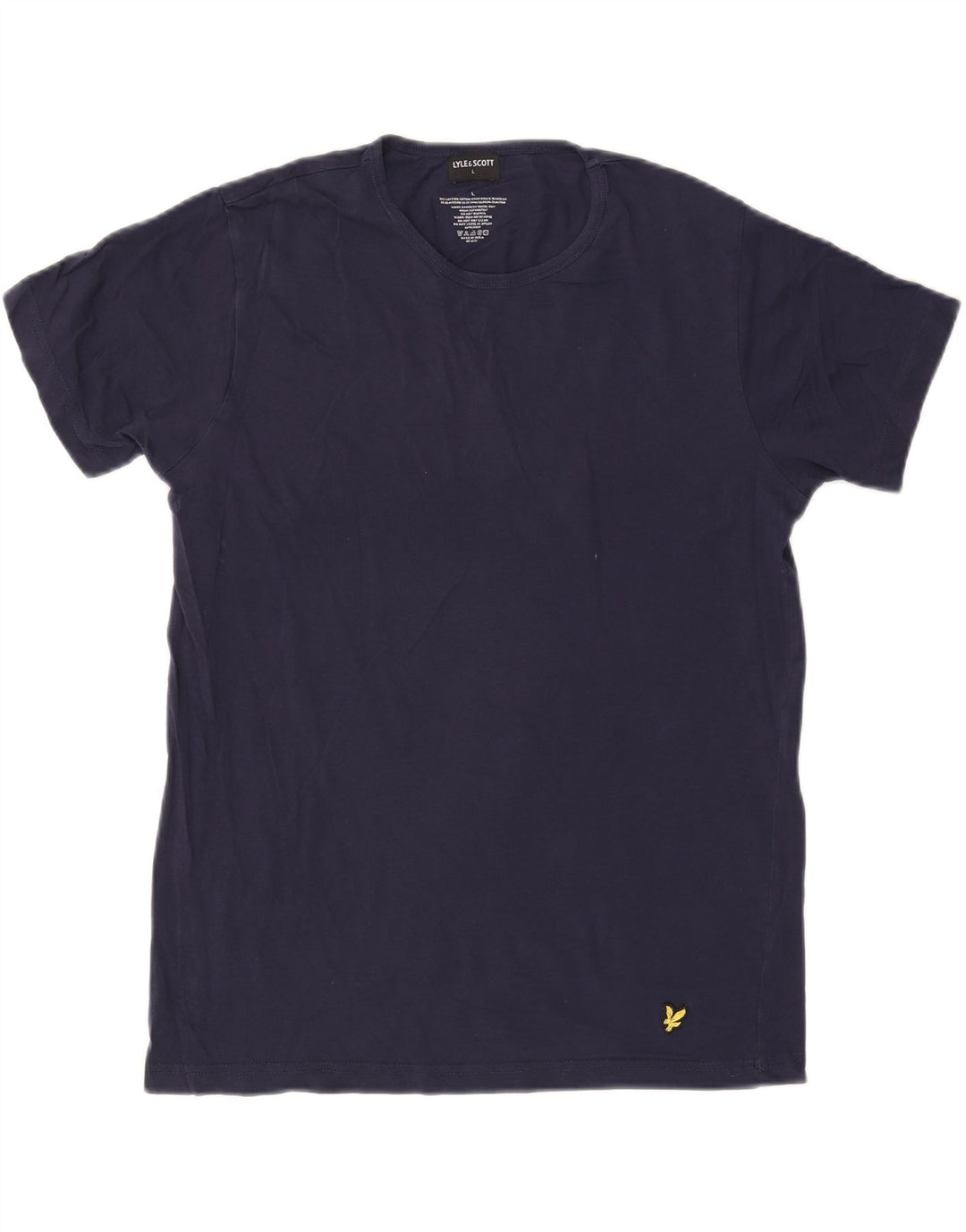 Lyle & Scott T-Shirt Homme Haut Large Bleu Marine Coton