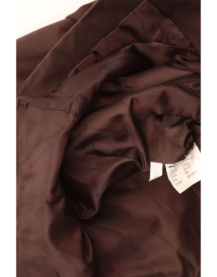 Iceberg Veste Blazer 3 Boutons Homme IT 50 Large Marron Viscose