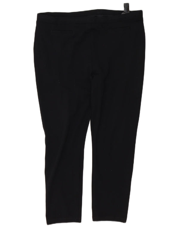 Marks & Spencer Pantalon décontracté slim pour femme UK 20 2XL W40 L27 Noir Viscose
