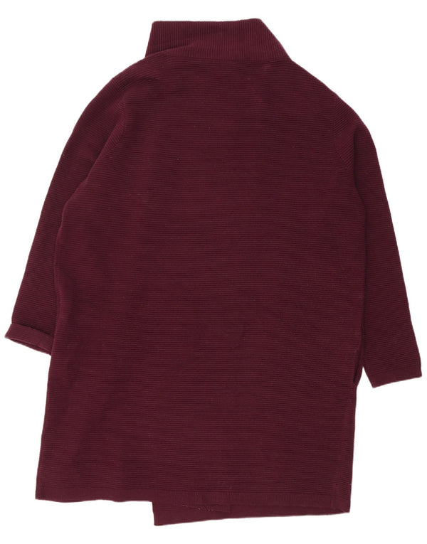 Phase Eight Cardigan long surdimensionné pour femme UK 16 Large Bordeaux