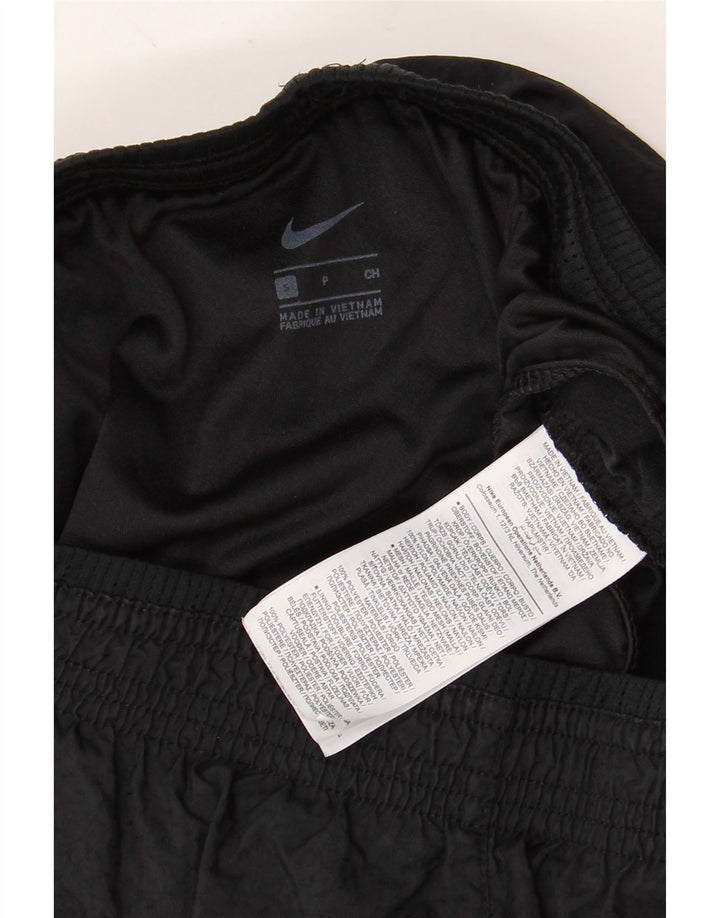 NIKE Short de sport graphique pour femme UK 8 Small Noir Polyester