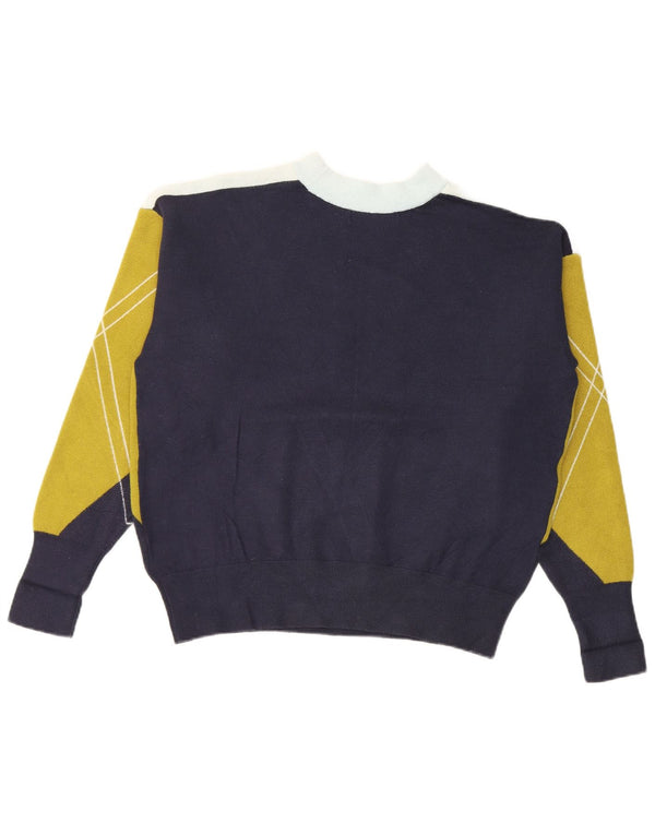 Marks & Spencer Pull à col rond pour femme UK 14 Bleu marine moyen