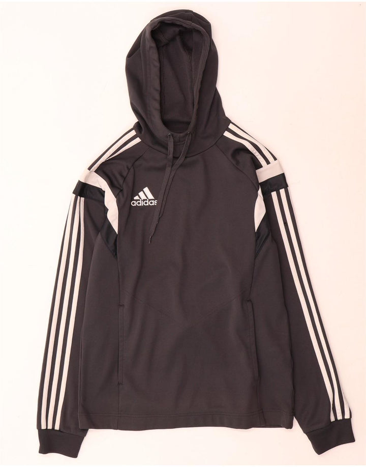 Adidas Pull à capuche pour homme XS Gris Polyester