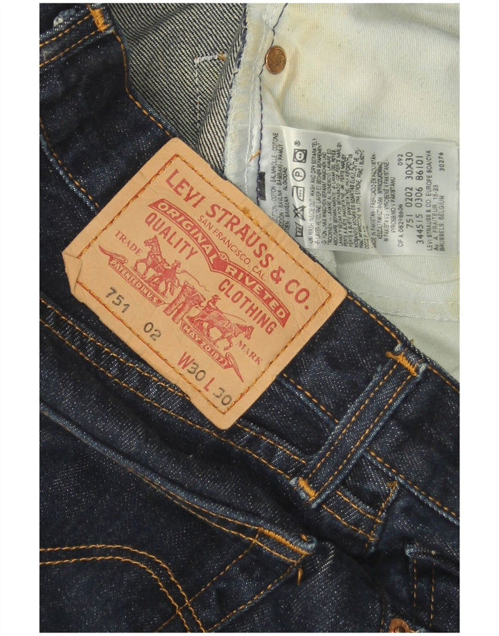 Levi's Jean Droit 751 Homme Bleu Marine W30 L30 Coton