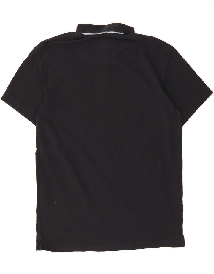 ALVIERO MARTINI Mens Polo Shirt 2XL Black Cotton Vintage ALVIERO MARTINI and Second-Hand ALVIERO MARTINI from Messina Hembry 