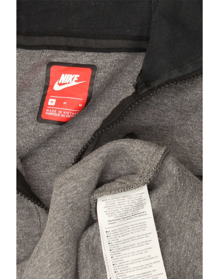 Nike Pull à capuche zippé en coton gris moyen pour homme