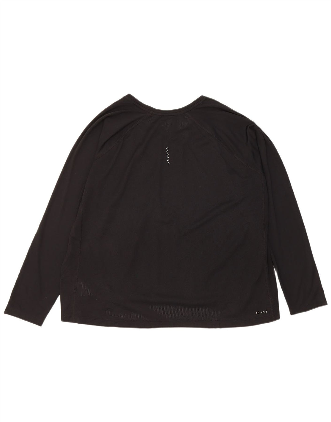 Nike Haut Dri Fit à manches longues pour femme UK 22 3XL Noir Polyester