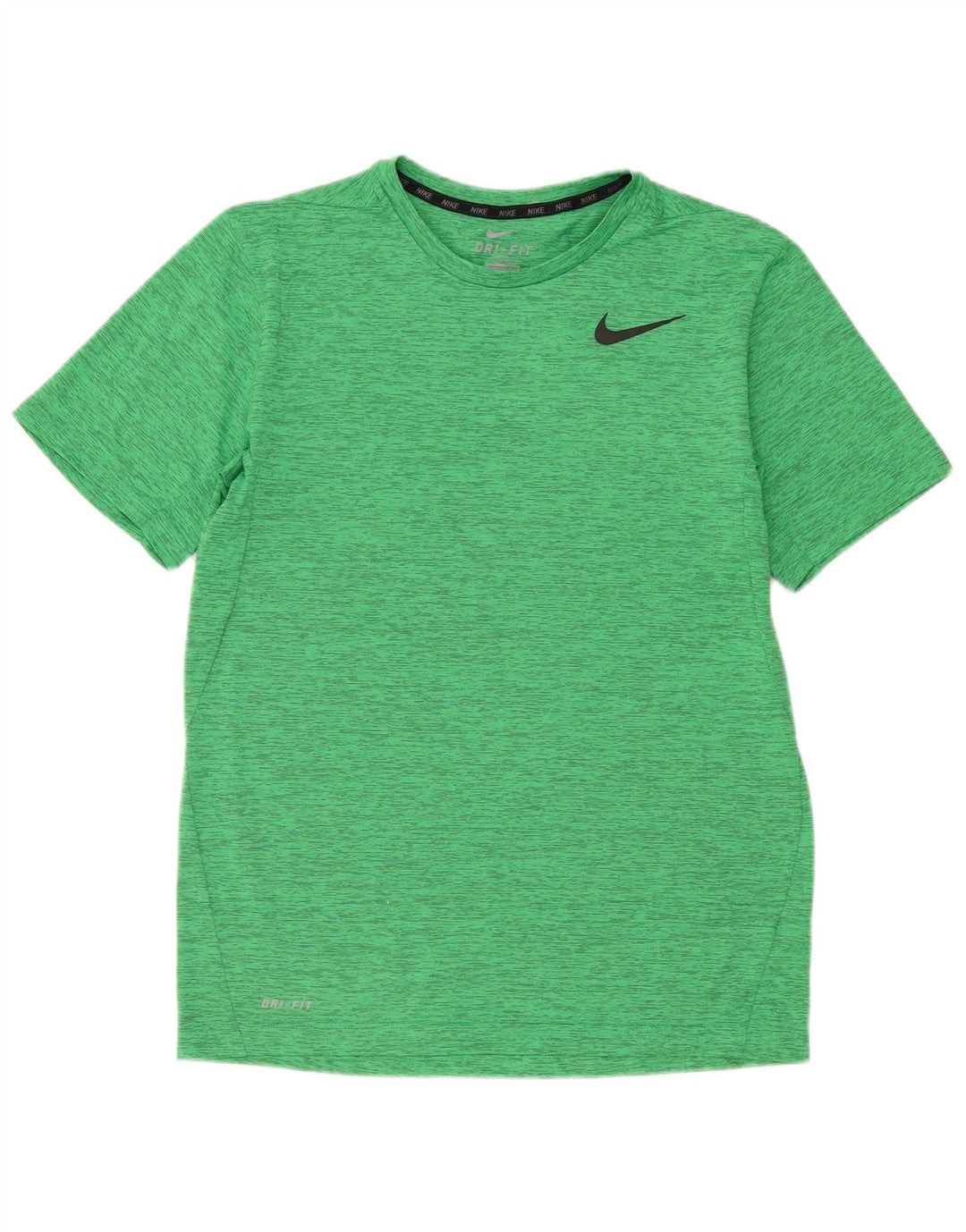 Nike T-shirt Dri Fit pour homme en polyester moucheté vert moyen