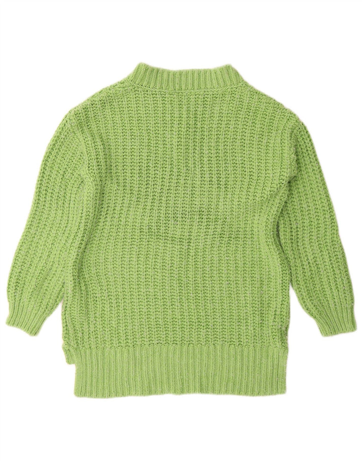 Marks & Spencer Pull court surdimensionné à col en V pour femme UK 6 XS Vert