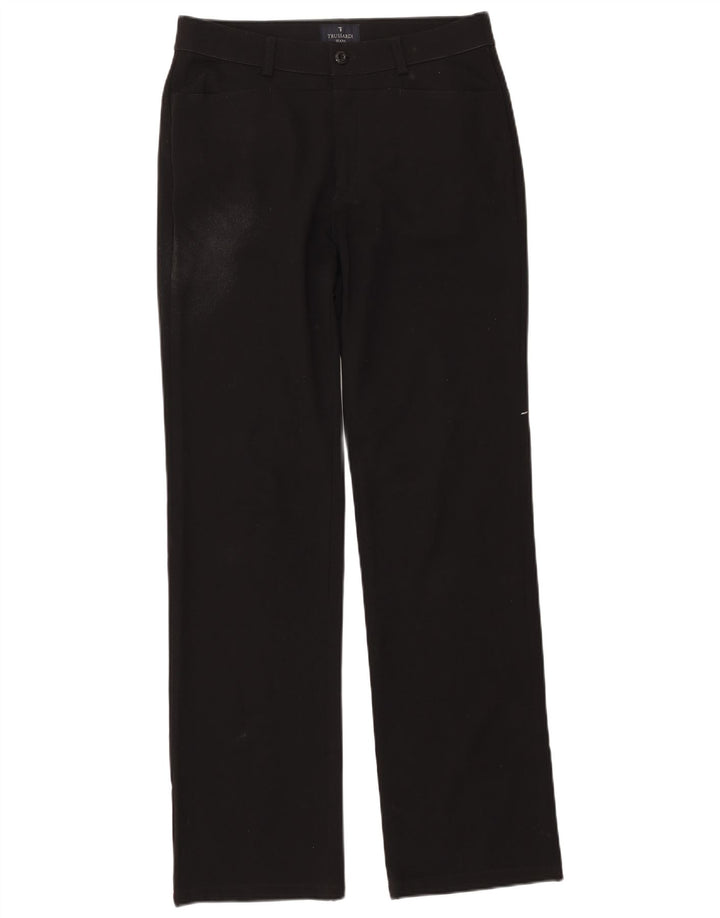 Trussardi Pantalon décontracté droit IT 50 Large W32 L34 Noir Polyester