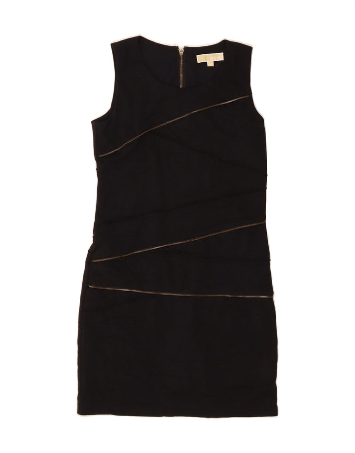 MICHAEL KORS Womens Sleeveless Sheath Dress US 4 Small Black Polyester Vintage Michael Kors and Second-Hand Michael Kors from Messina Hembry 