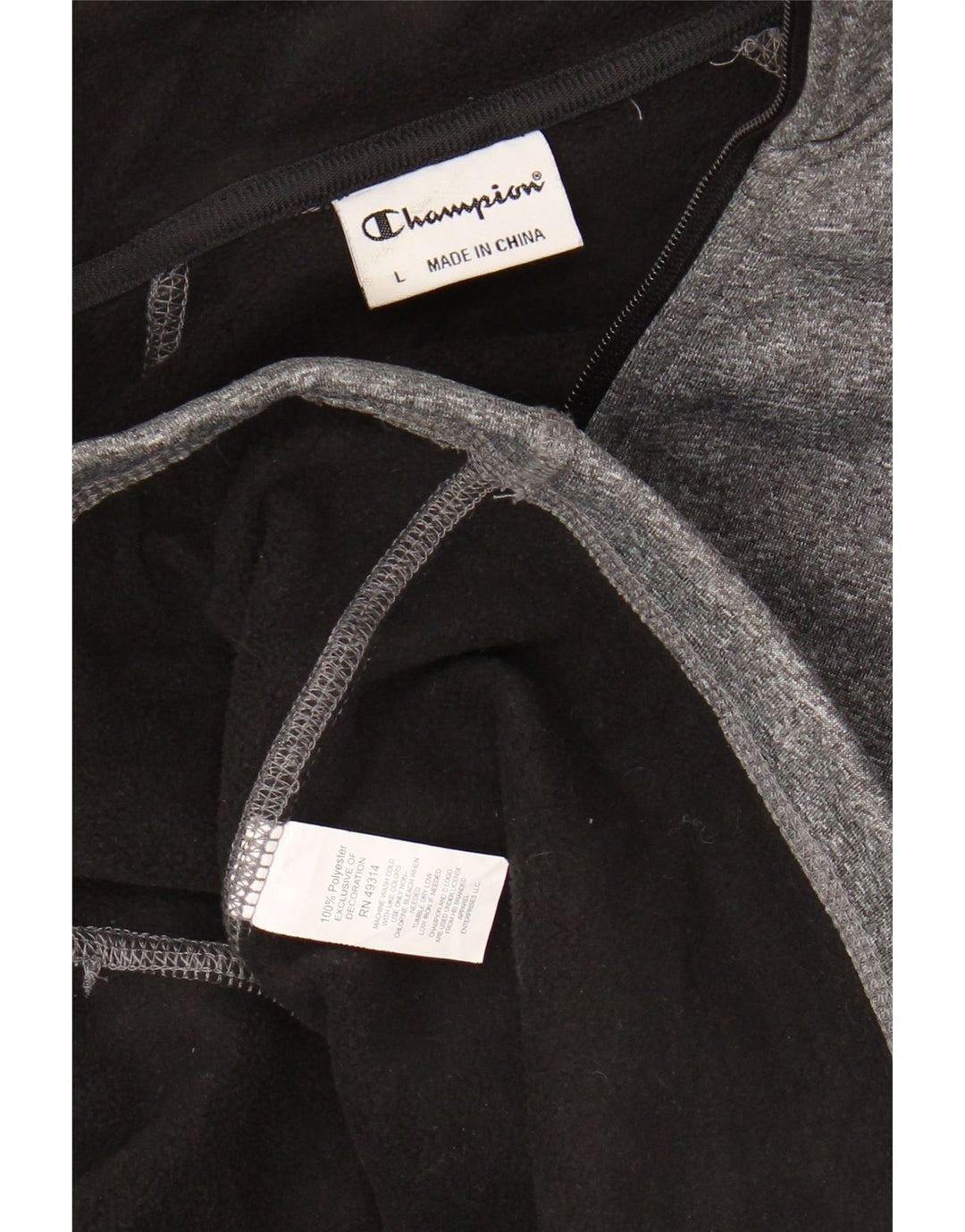 Champion Veste de survêtement pour femme UK 16 Large Gris Moucheté Polyester