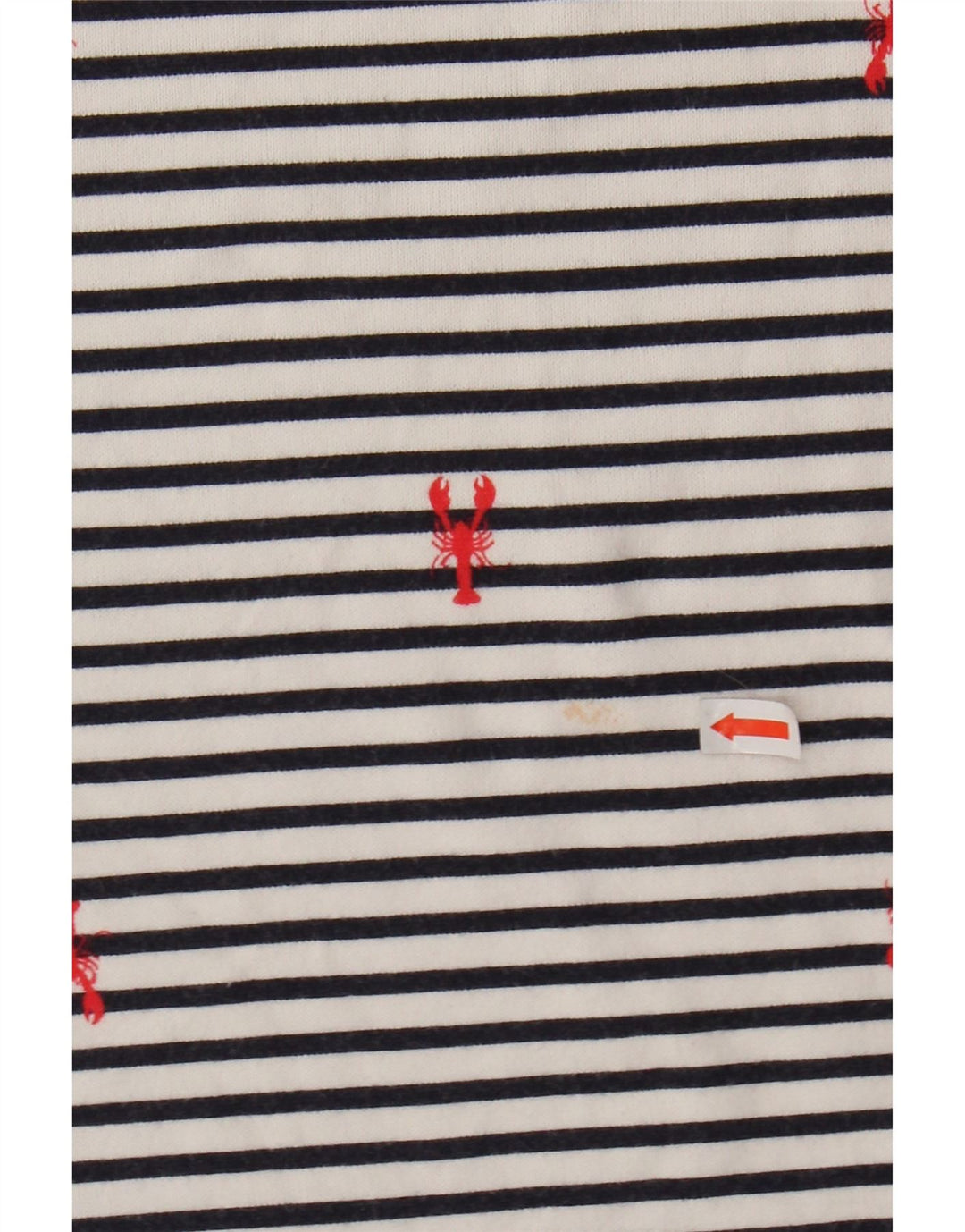 JOULES Top Femme Manches Longues UK 44 Large Blanc Rayé