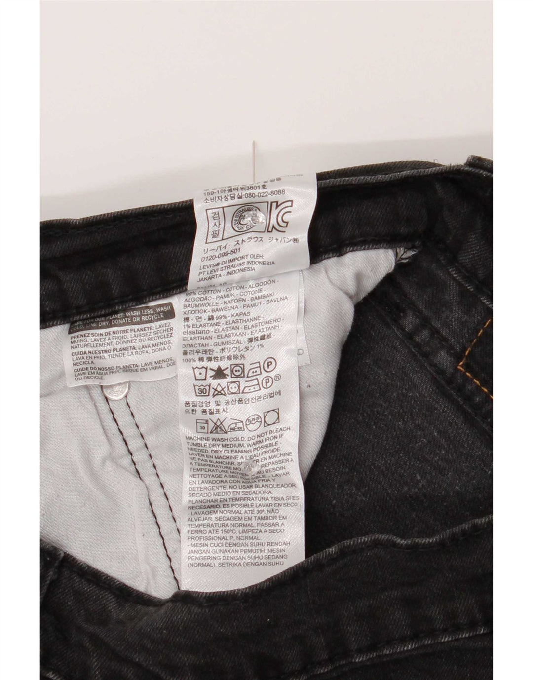 Levi's Jean 502 Tapered Homme Gris Coton W34 L29