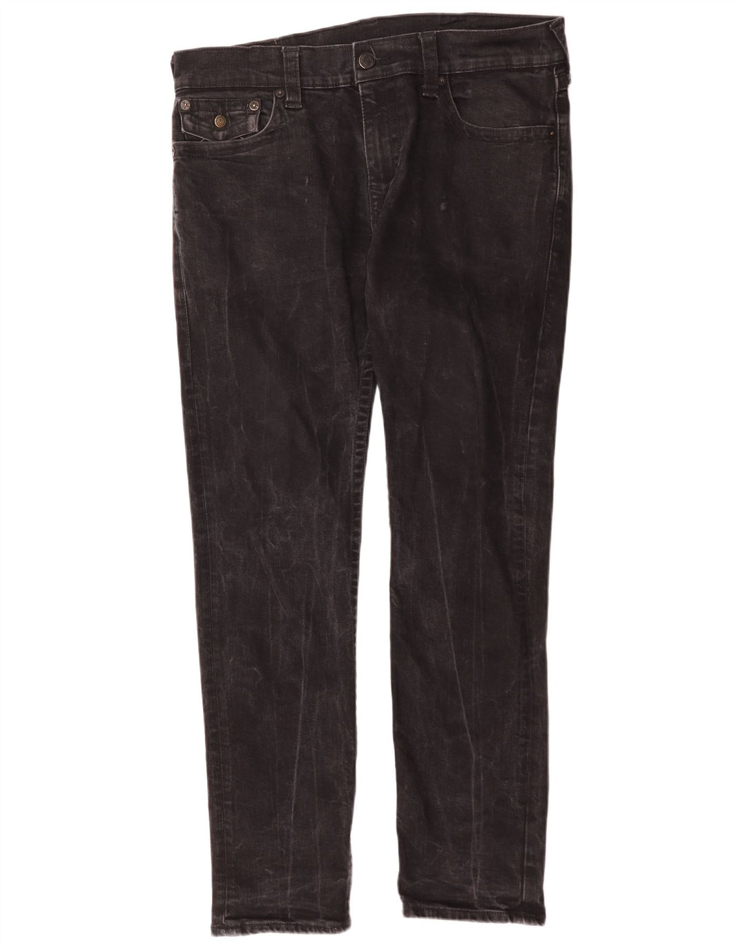True Religion Jean Slim Homme W34 L31 Coton Noir