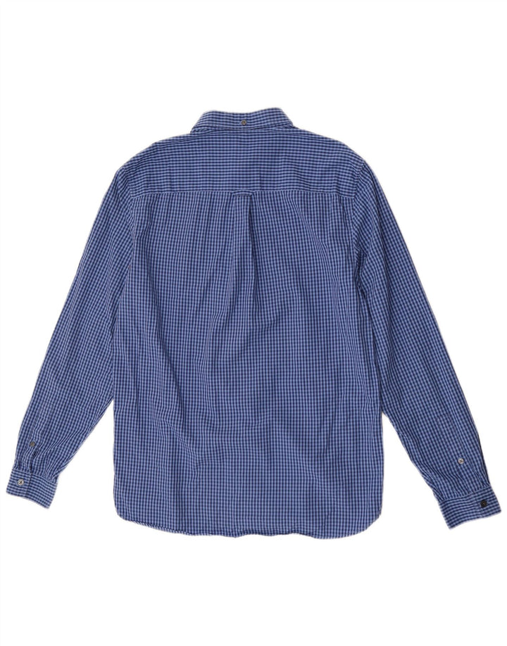Lyle & Scott Chemise Homme Bleu Moyen Vichy Coton