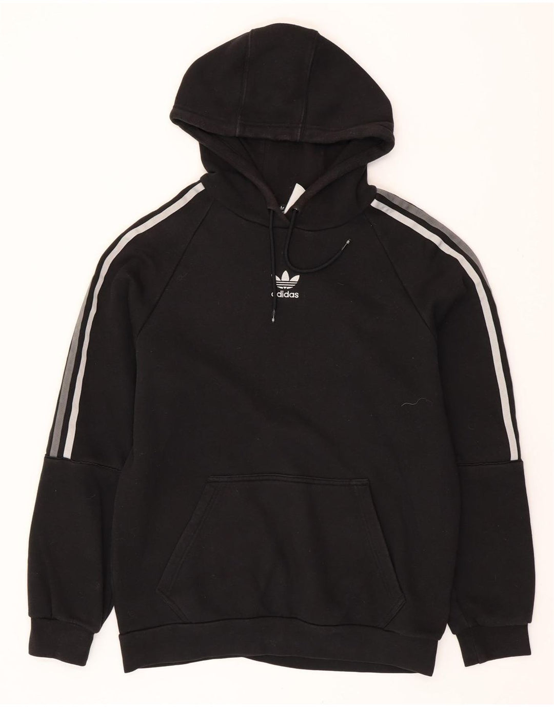 ADIDAS Pull à capuche pour homme en coton noir moyen