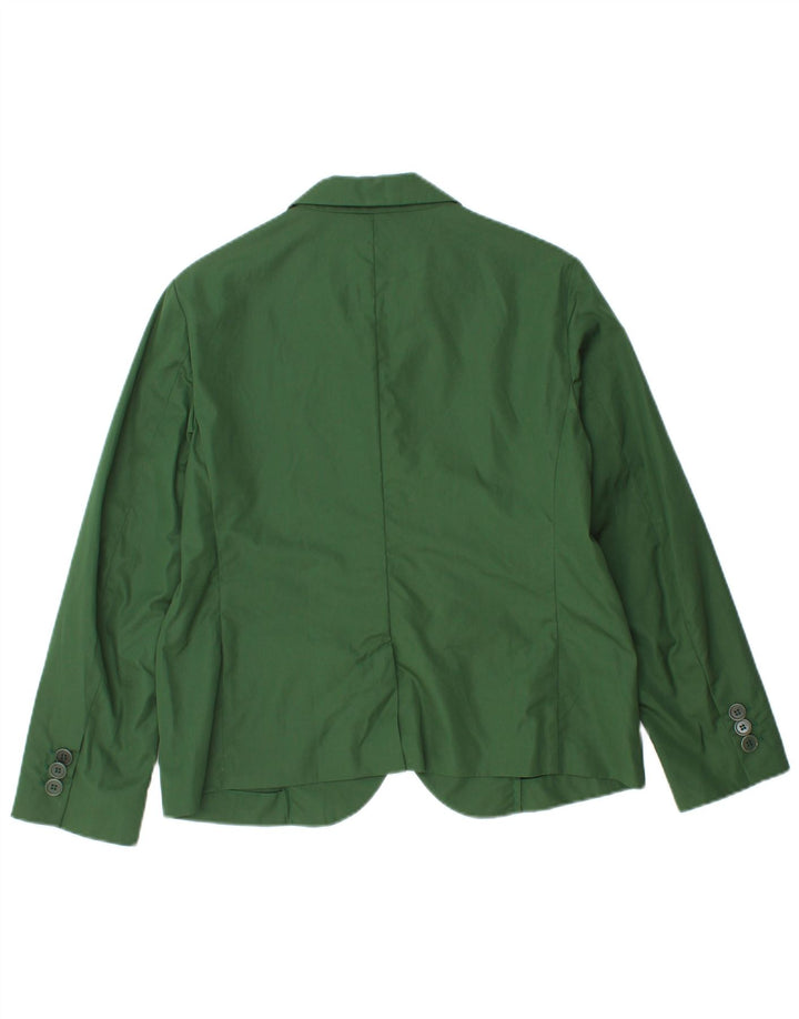 Aspesi Veste Blazer 2 Boutons Femme IT 42 Coton Vert Moyen