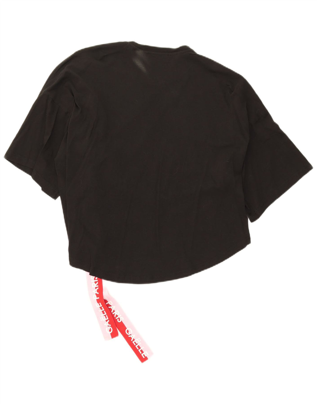 Gaelle Haut chemisier surdimensionné graphique pour femme US 0 2XS Coton noir