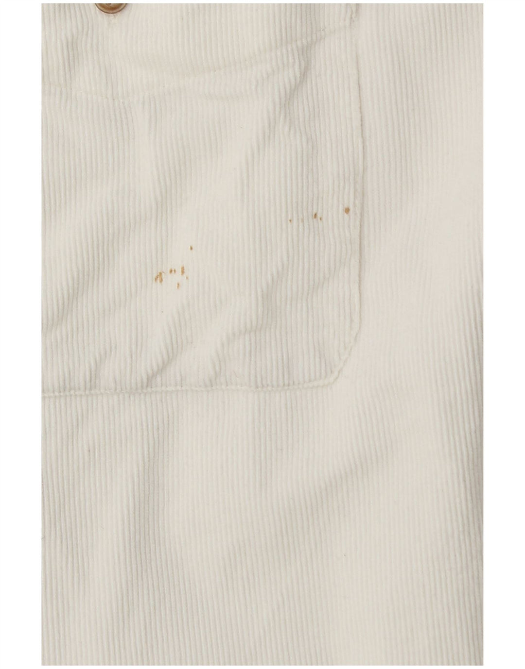 WAMPUM Chemise Velours Côtelé Homme XL Blanc