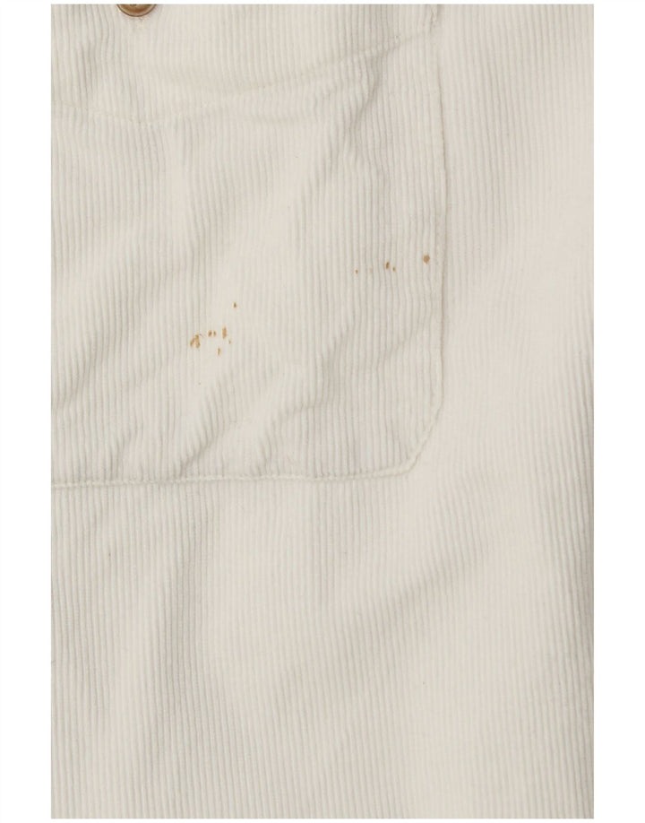 WAMPUM Chemise Velours Côtelé Homme XL Blanc