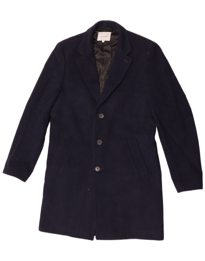 Jigsaw Pardessus Homme UK 38 Laine Bleu Marine Moyen