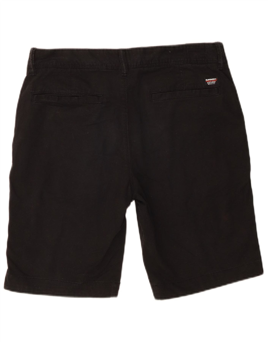 Superdry Short Chino Slim W30 Homme Noir Moyen Coton