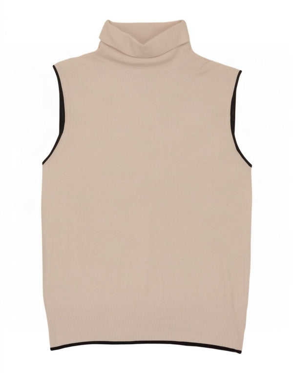 Zara Femme Débardeur UK 12 Beige Moyen Viscose