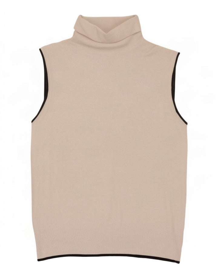 Zara Femme Débardeur UK 12 Beige Moyen Viscose