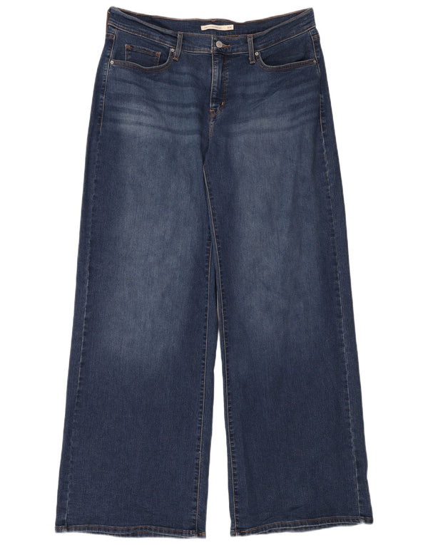 Levi's Jean 318 Shaping Wide Leg pour femme US 16 2XL W40 L34 Bleu Coton