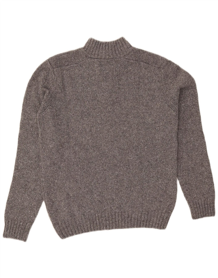 Marlboro Classics Pull à col boutonné pour homme Grande laine grise