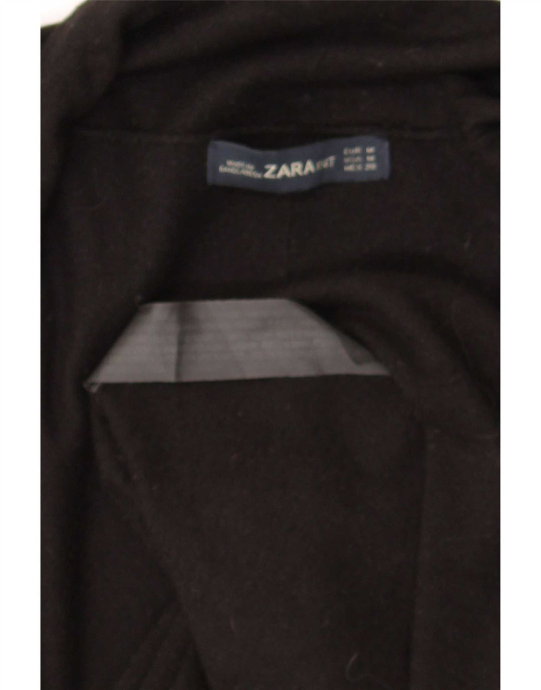 Zara Womens Open Cardigan Sweater UK 12 Medium Noir Viscose