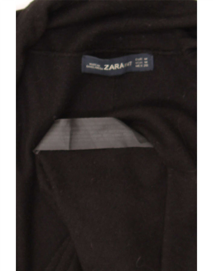 Zara Womens Open Cardigan Sweater UK 12 Medium Noir Viscose