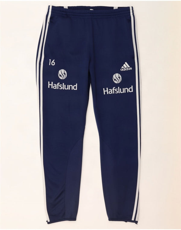 Adidas Pantalon de survêtement graphique pour homme Pantalon de jogging Large Bleu marine Polyester