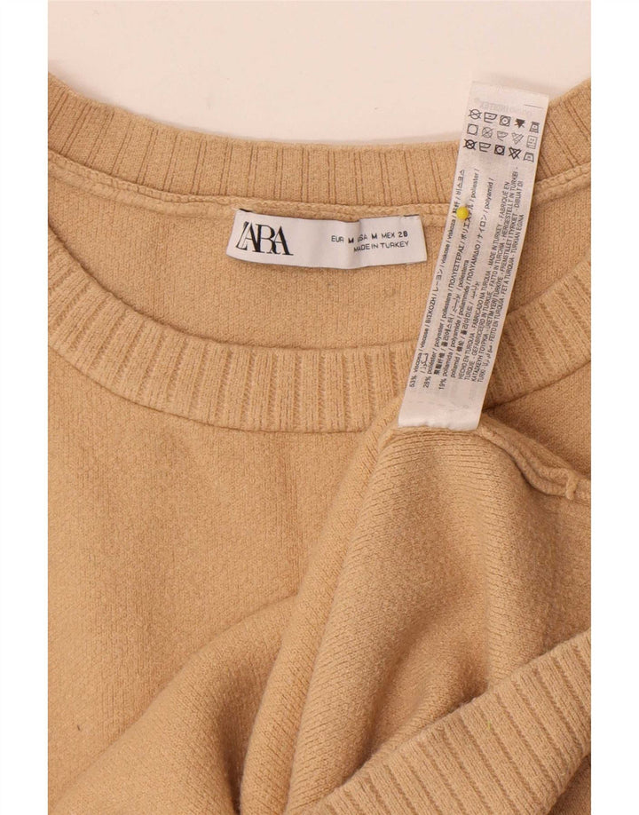 Zara Femme Débardeur UK 14 Beige Moyen Viscose