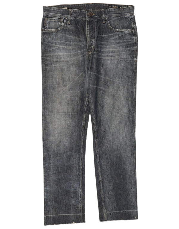 Jack & Jones Jean Droit W34 L31 Homme Bleu Marine