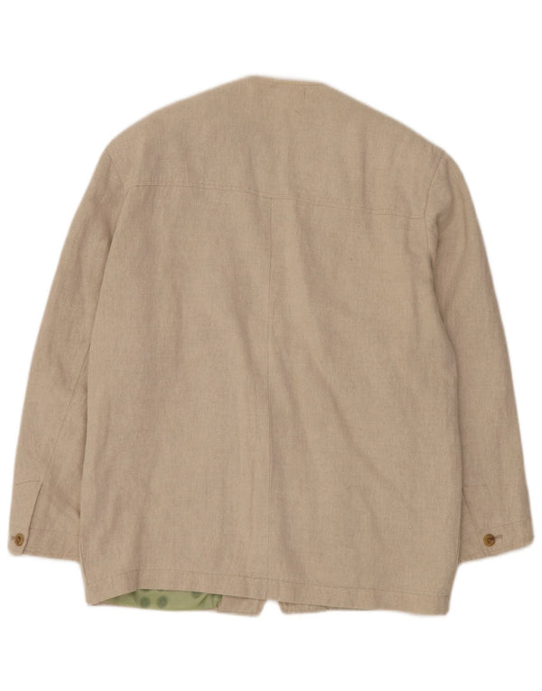 Redpoint Veste blazer à 3 boutons pour homme IT 48 en coton à chevrons beige moyen