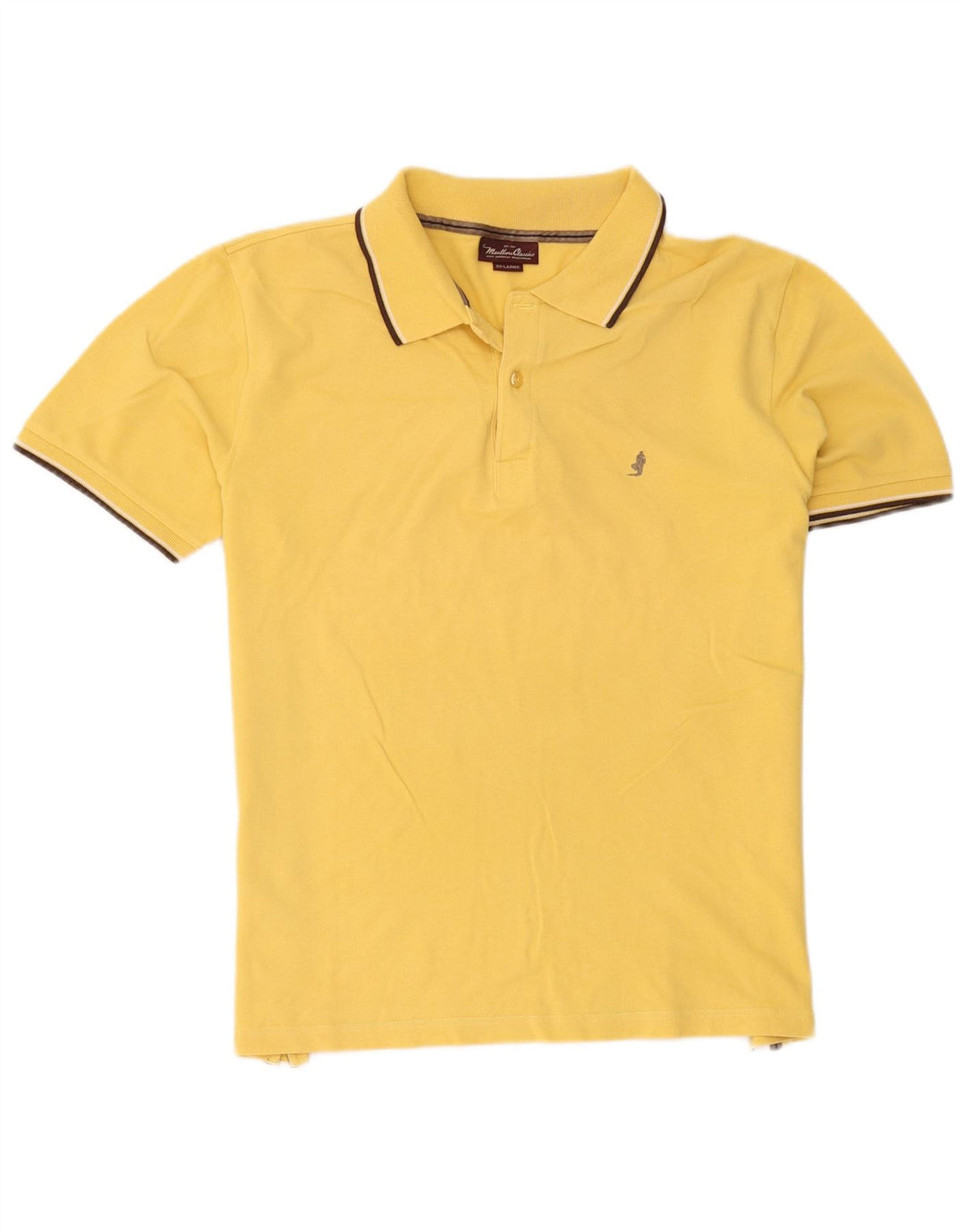 Marlboro Classics Polo Homme 2XL Jaune Rayé