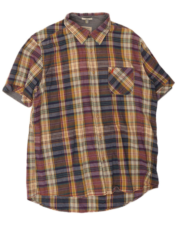 Marlboro Classics Chemise ajustée à manches courtes pour homme 3XL Carreaux multicolores