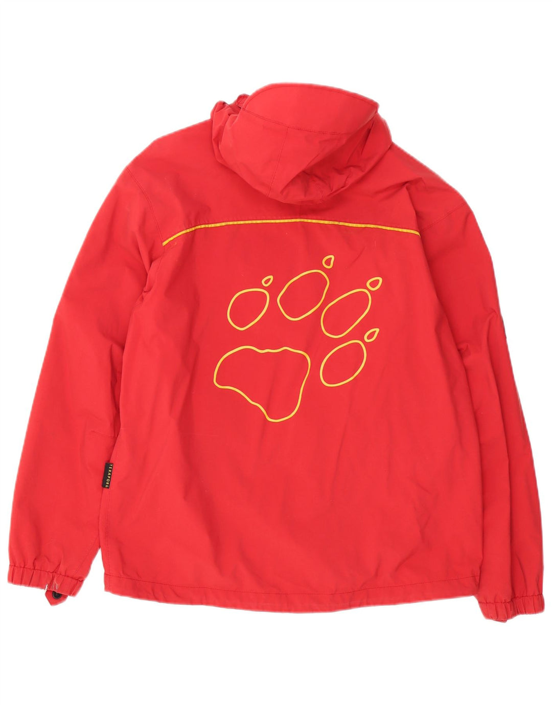 JACK WOLFSKIN Veste de Pluie à Capuche Graphique Garçon 13-14 ans Rouge Polyamide