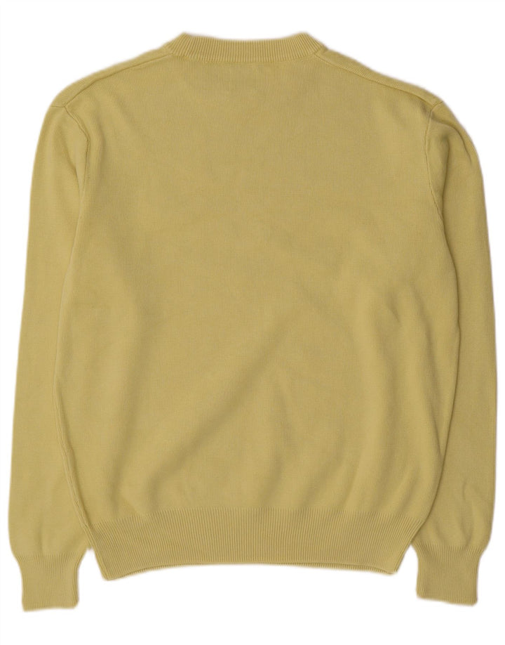 Zara Pull Col Rond Homme Jaune Moyen Coton