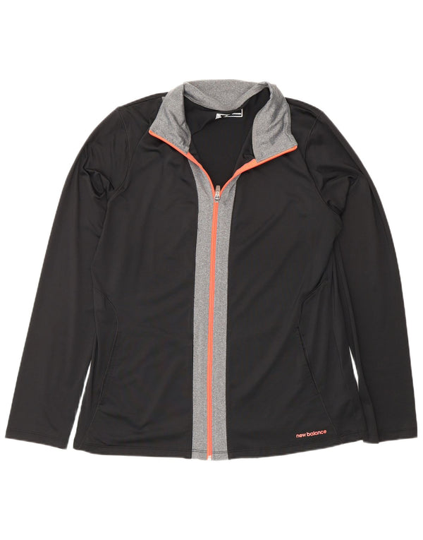 New Balance Veste de survêtement pour homme Large Noir Colorblock Polyester