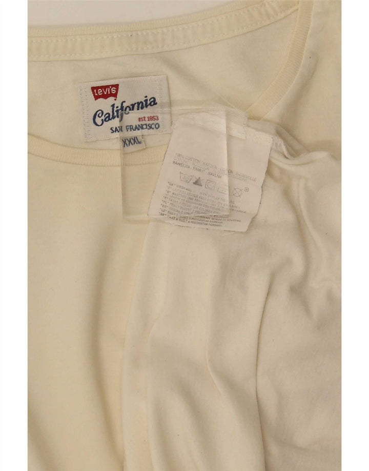 Levi's T-Shirt Homme 3XL Blanc Cassé Coton