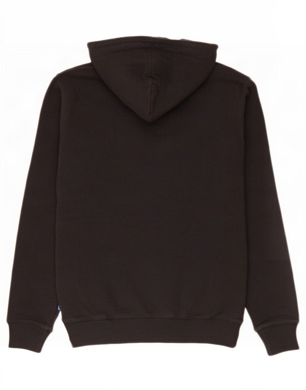 Adidas Pull à capuche graphique pour femme UK 14 en coton noir moyen