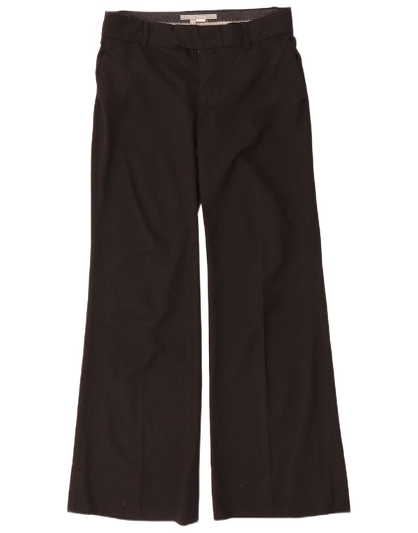 Zara Pantalon chino large pour femme EU 40 Medium W30 L32 Noir