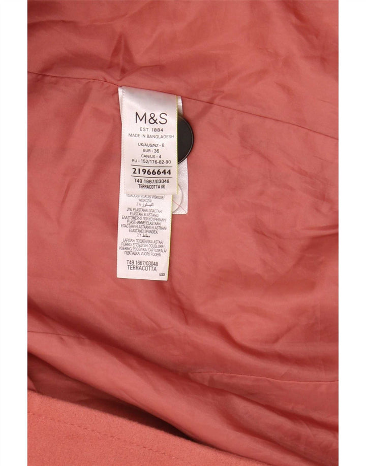 Marks & Spencer Manteau Femme UK 8 Petit Rose Polyester