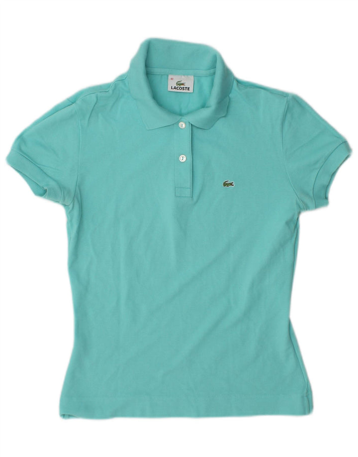Lacoste Polo Femme Taille 40 Coton Turquoise Moyen