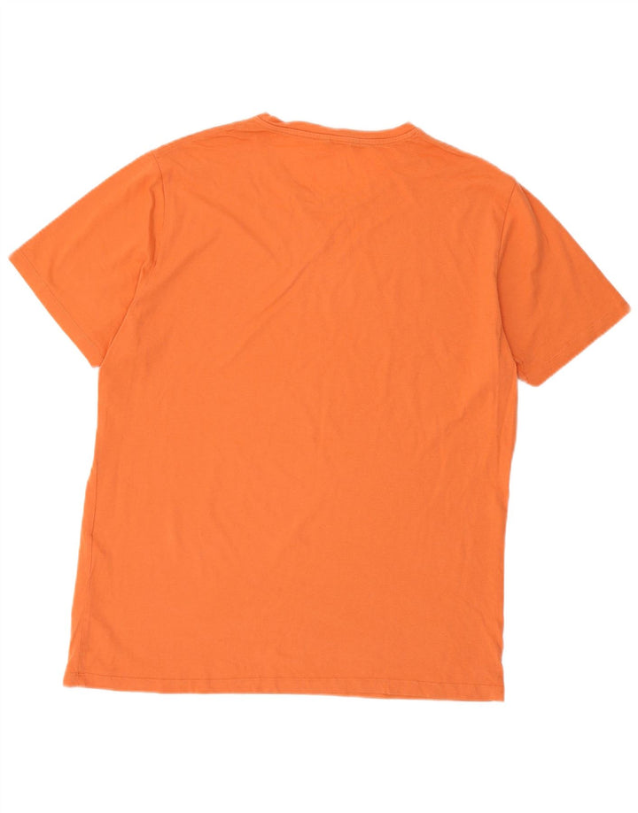 MASSIMO DUTTI T-Shirt Homme Top XL Orange Coton