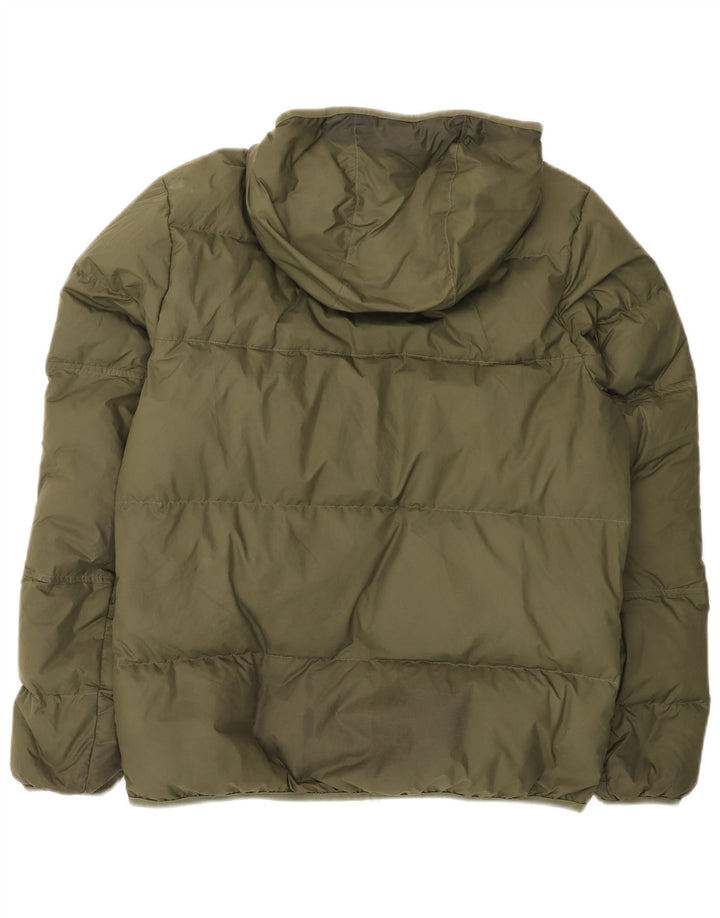 Nike Veste matelassée à capuche pour homme UK 38 Kaki moyen Polyester