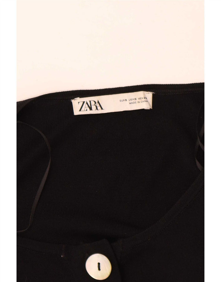 Zara Combinaison Femme UK 10 Petit Noir